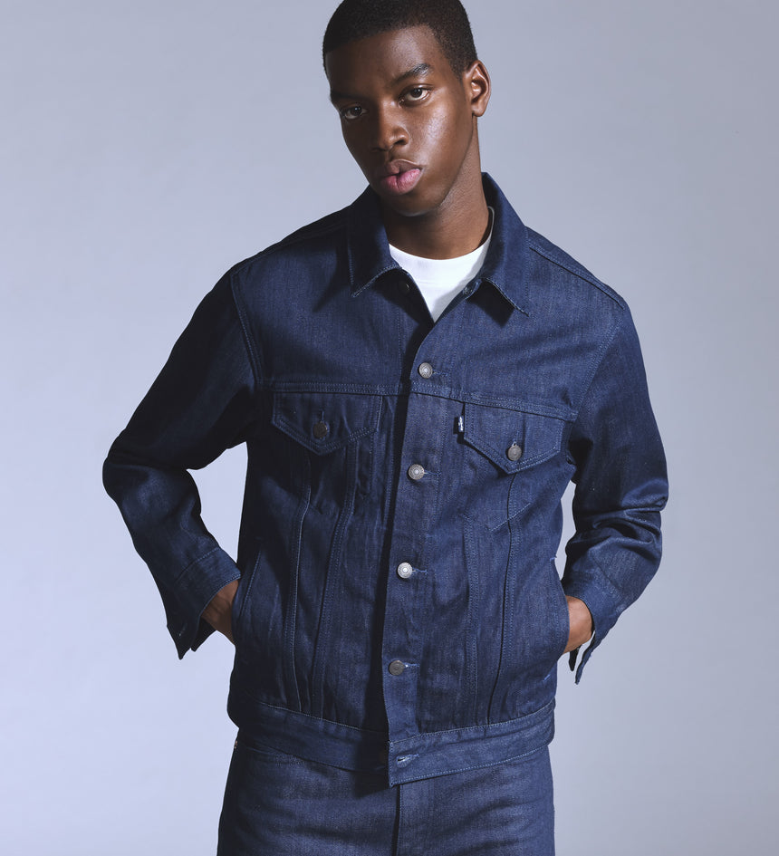 levi's® blue tab™ men's type iii trucker jacket A58830003XS- Dark Indigo – Levi's 香港