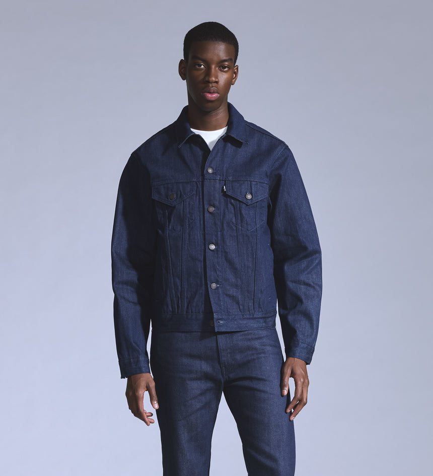 levi's® blue tab™ men's type iii trucker jacket A58830003XS- Dark Indigo – Levi's 香港