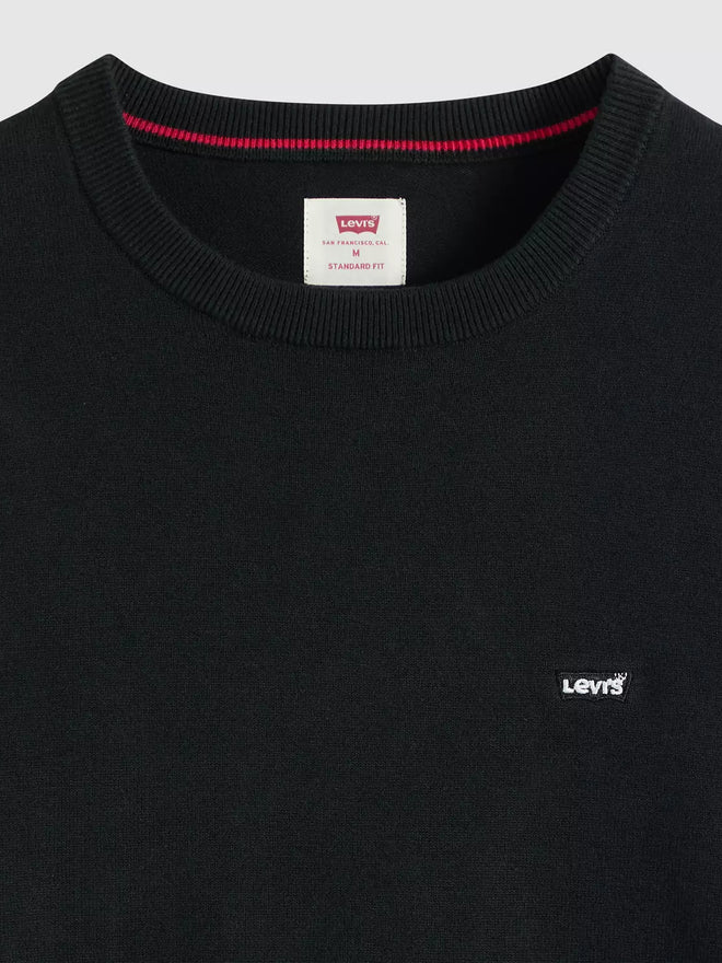 levi's® men's lightweight housemark sweater A72070040XS- Black  – Levi's Hong Kong