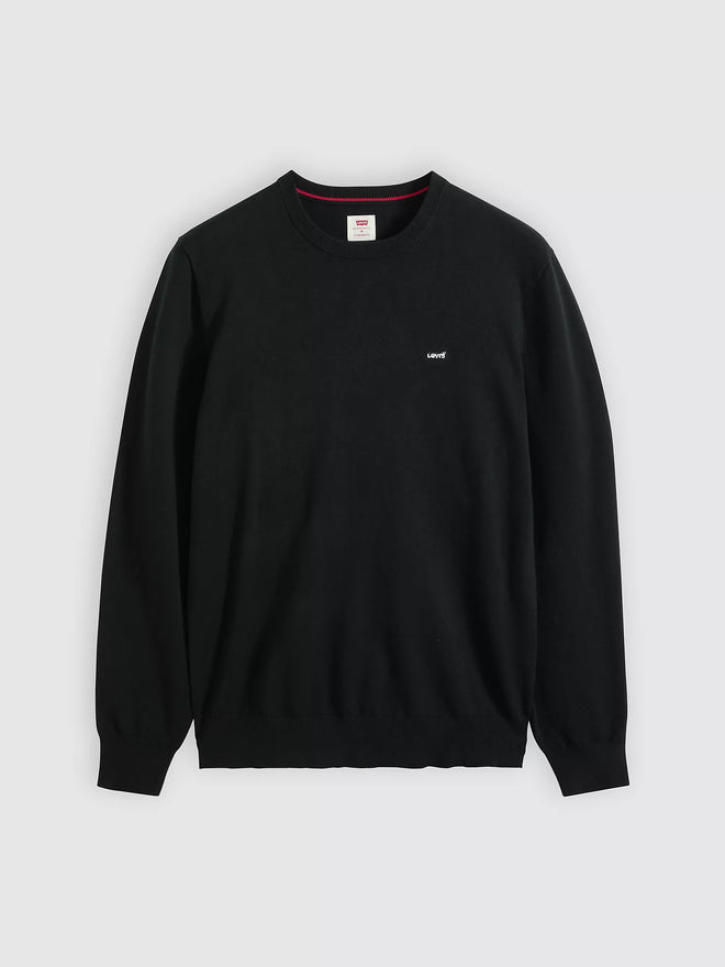 levi's® men's lightweight housemark sweater A72070040XS- Black  – Levi's Hong Kong