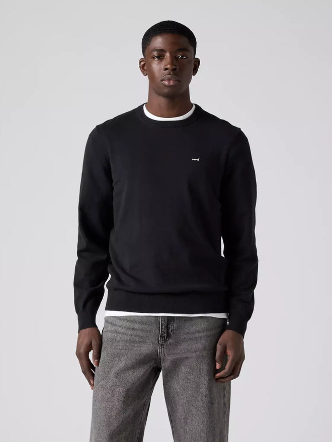 levi's® men's lightweight housemark sweater A72070040XS- Black  – Levi's Hong Kong