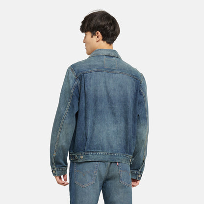 Levi's®Type II 牛仔外套 | 男裝 - Medium Indigo | Levi's HK