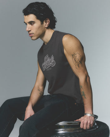 levi's® 短版 muscle tank | 男裝   A79400001S- Black  – Levi's 香港
