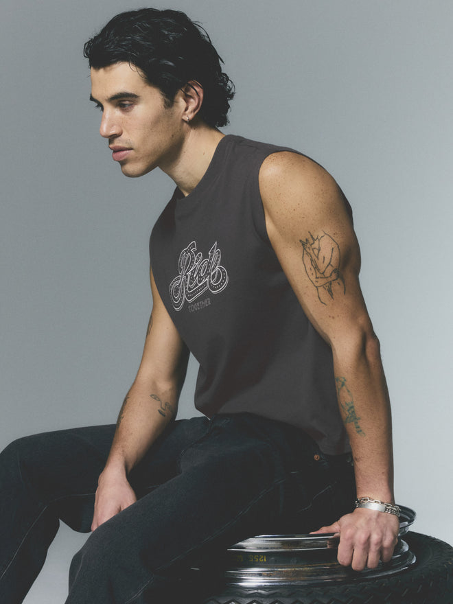 levi's® men's cropped muscle tank A79400001S- Black  – Levi's Hong Kong