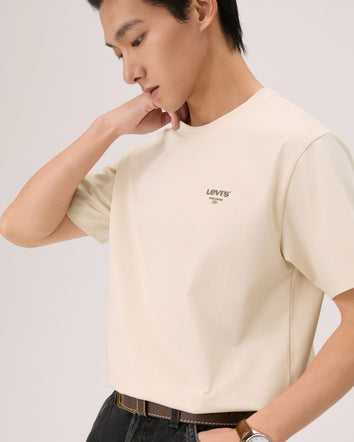  levi's® sorona® 涼感 logo 標準 t恤 | 男裝 006PV0002S- White  – Levi's 香港