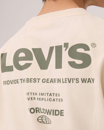  levi's® sorona® 涼感 logo 標準 t恤 | 男裝 006PV0002S- White  – Levi's 香港