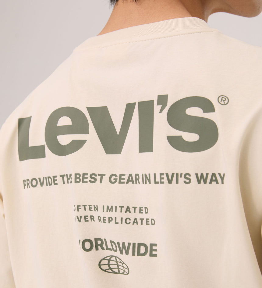  levi's® sorona® 涼感 logo 標準 t恤 | 男裝 006PV0002S- White – Levi's 香港