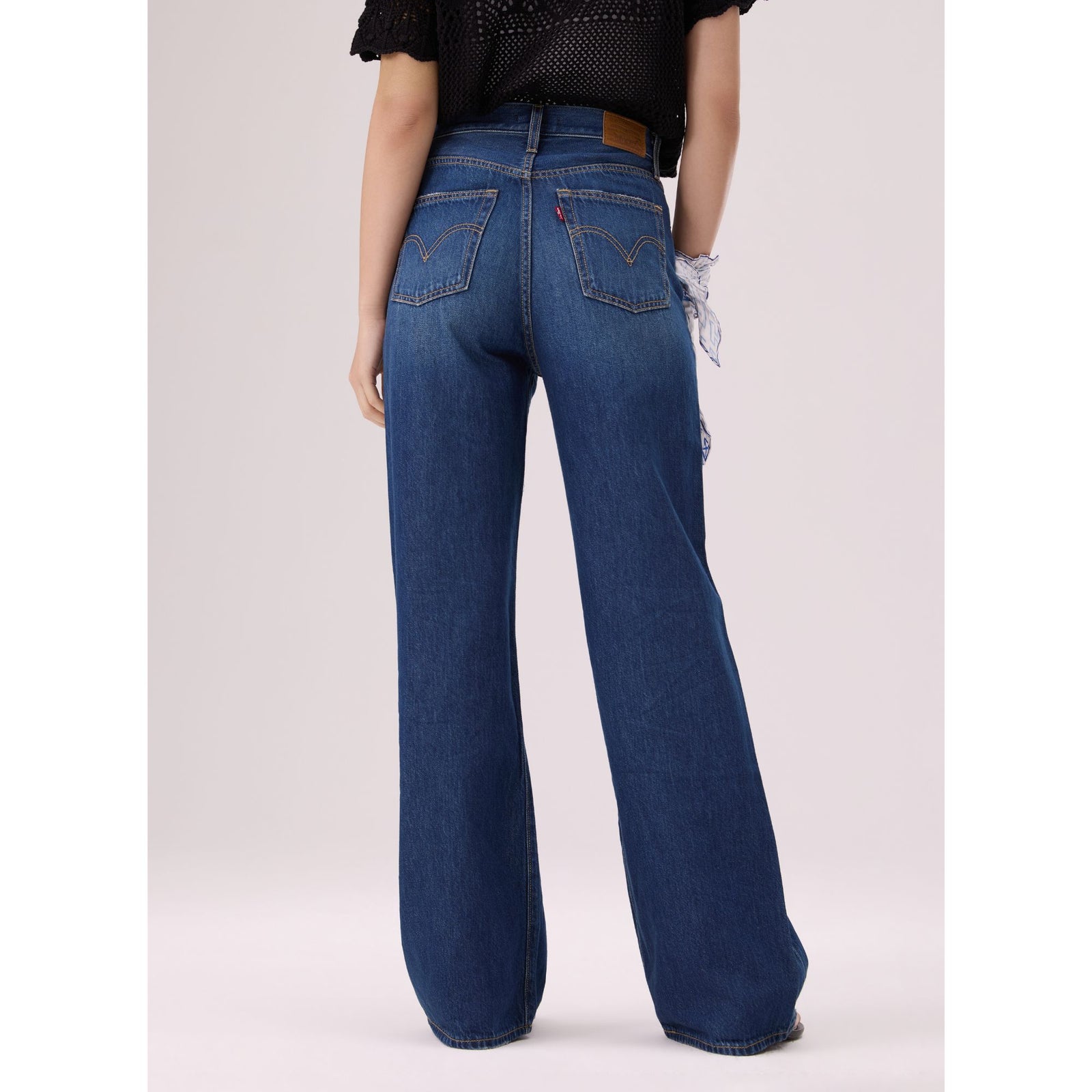  levi's® ribcage 高腰寬腿牛仔褲 | 女裝 A608100852430 Indigo – Levi's 香港