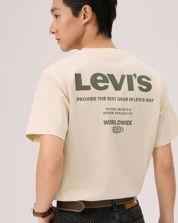  levi's® sorona® 涼感 logo 標準 t恤 | 男裝 006PV0002S- White  – Levi's 香港