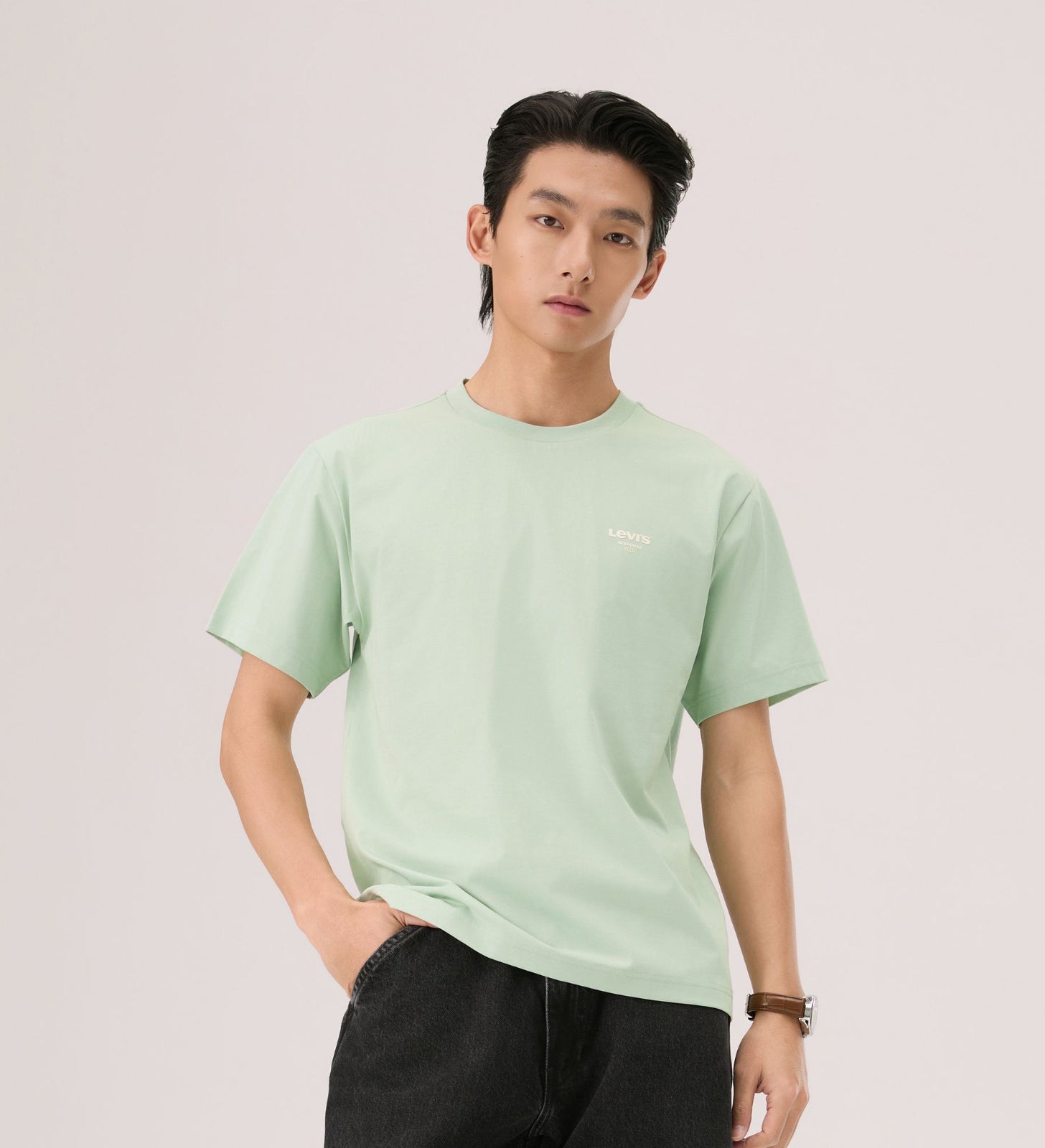 levi's® sorona® 涼感 logo 標準 t恤 | 男裝 006PV0001S- Green – Levi's 香港