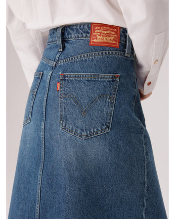levi's® 鈕扣前開叉牛仔短裙 | 女裝 006JO000125- Indigo  – Levi's 香港