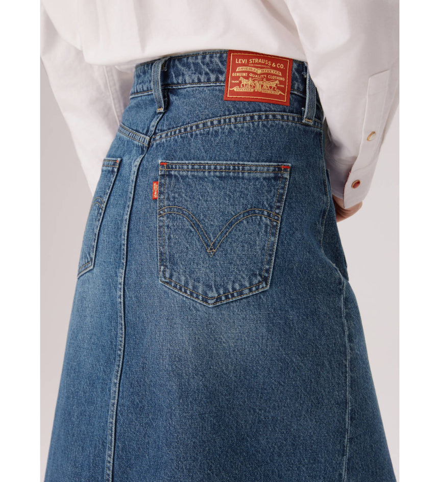 levi's® 鈕扣前開叉牛仔短裙 | 女裝 006JO000125- Indigo – Levi's 香港