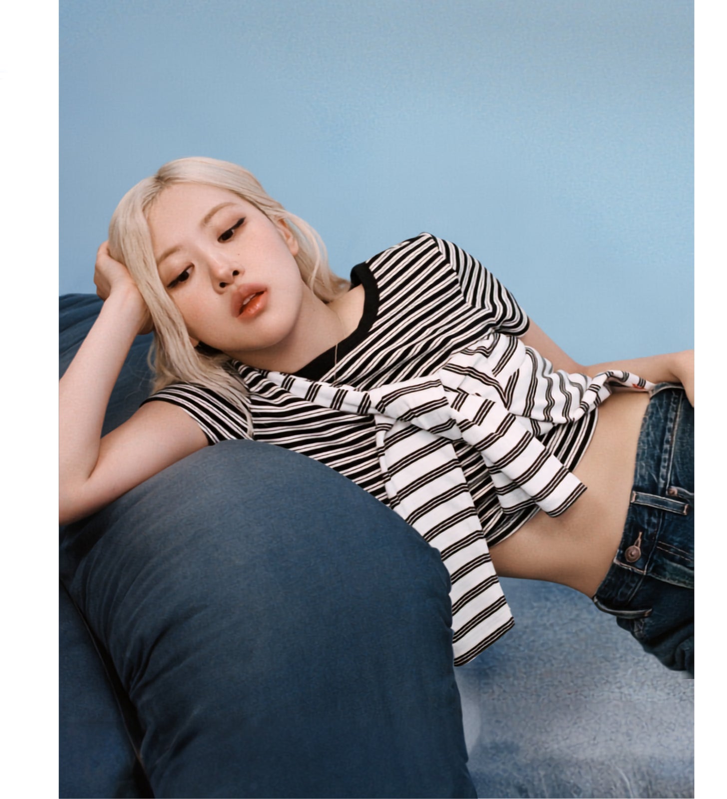 rosé朴彩英同款 levi's® vintage 長袖 t 恤 | 女裝 0085S0013XXS- Paloma Stripe Bright White - White – Levi's 香港