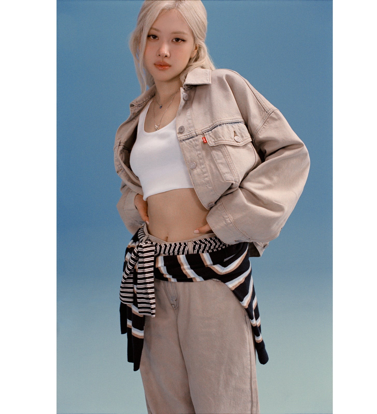 rosé朴彩英同款 levi's® 寬鬆短版 trucker 外套 | 女裝 0089L0017XXS- New Hire Trucker - Light Wash – Levi's 香港