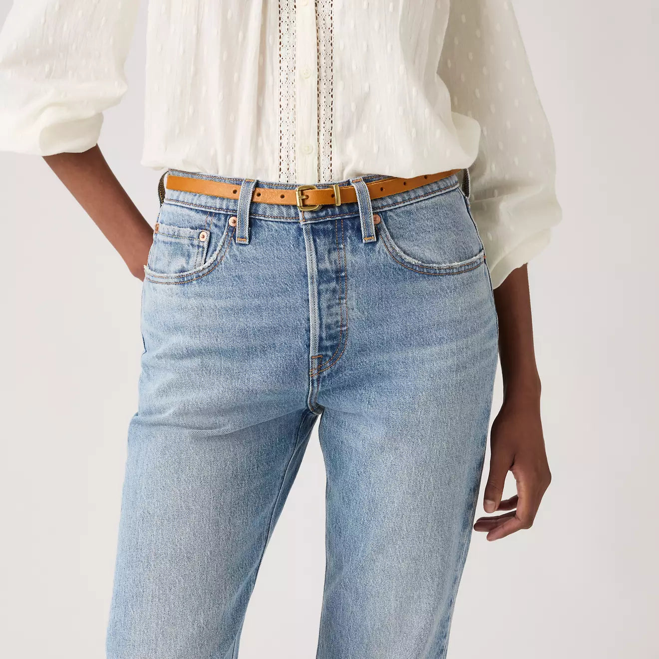 levi's® dillon 窄身皮帶 | 女裝 005BX000180- Vintage Wash – Levi's 香港