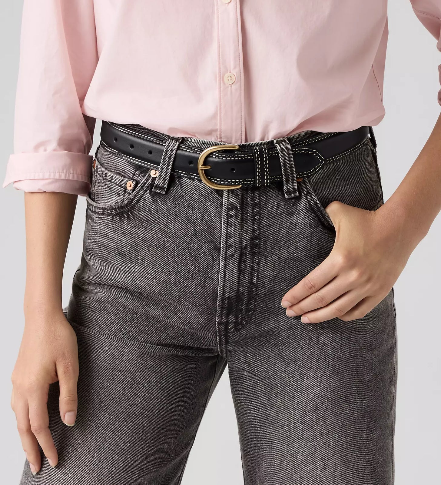levi's® olivia classic feather edge 經典羽邊皮帶 | 女裝   007ZL000075- Multicolor – Levi's 香港