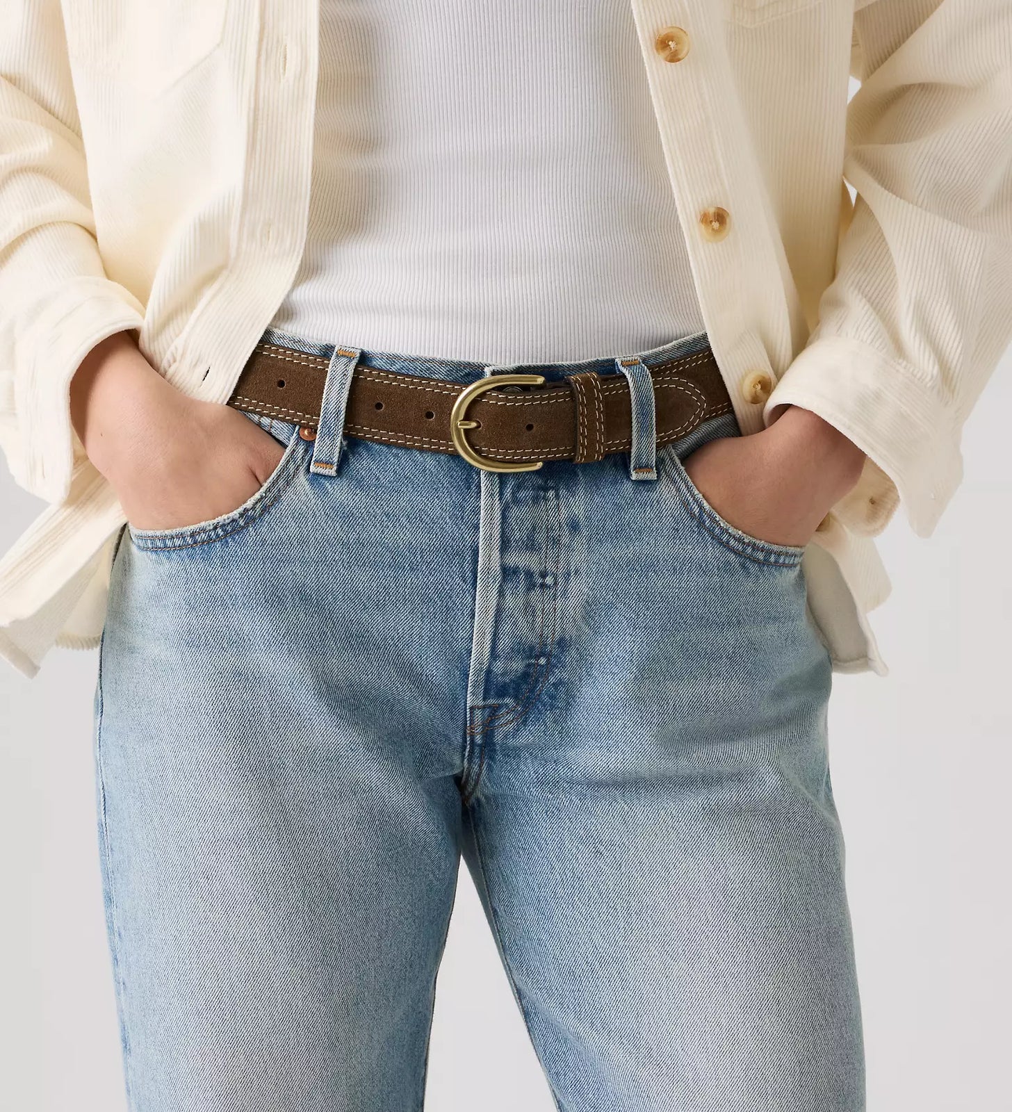 levi's® olivia classic feather edge 經典羽邊皮帶 | 女裝   007ZL000175- Multicolor – Levi's 香港