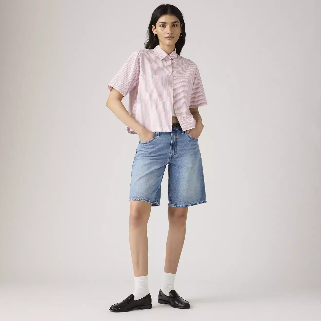 levi's® 寬鬆牛仔短褲 | 男裝 000MJ000423- Medium Indigo – Levi's 香港