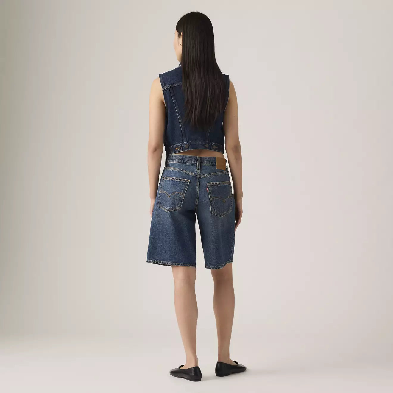 levi's® women's baggy dad jorts 000MJ000825- Dark Indigo – Levi's Hong Kong