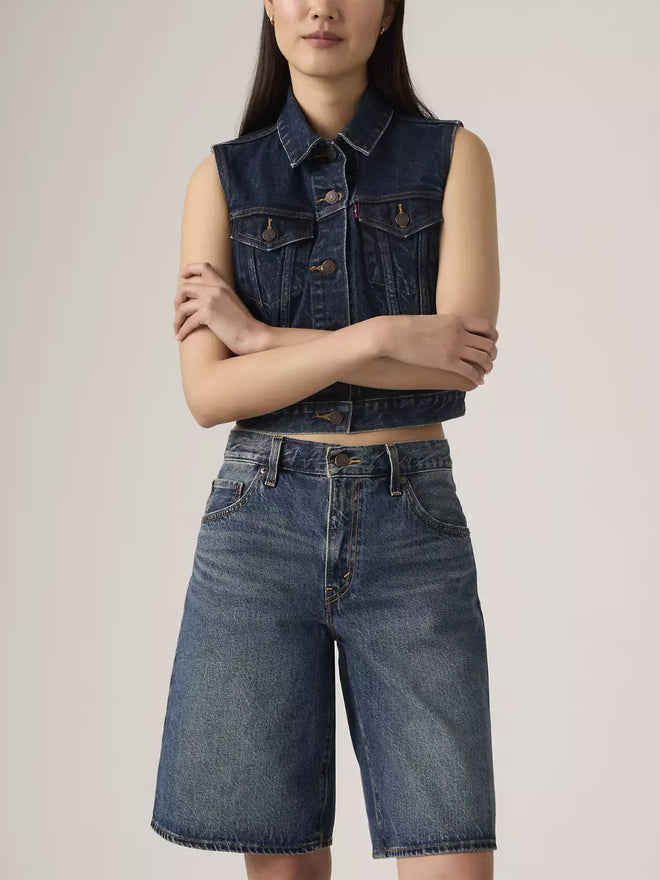 levi's® women's baggy dad jorts 000MJ000825- Dark Indigo  – Levi's Hong Kong