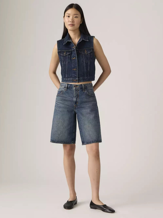 levi's® women's baggy dad jorts 000MJ000825- Dark Indigo  – Levi's Hong Kong
