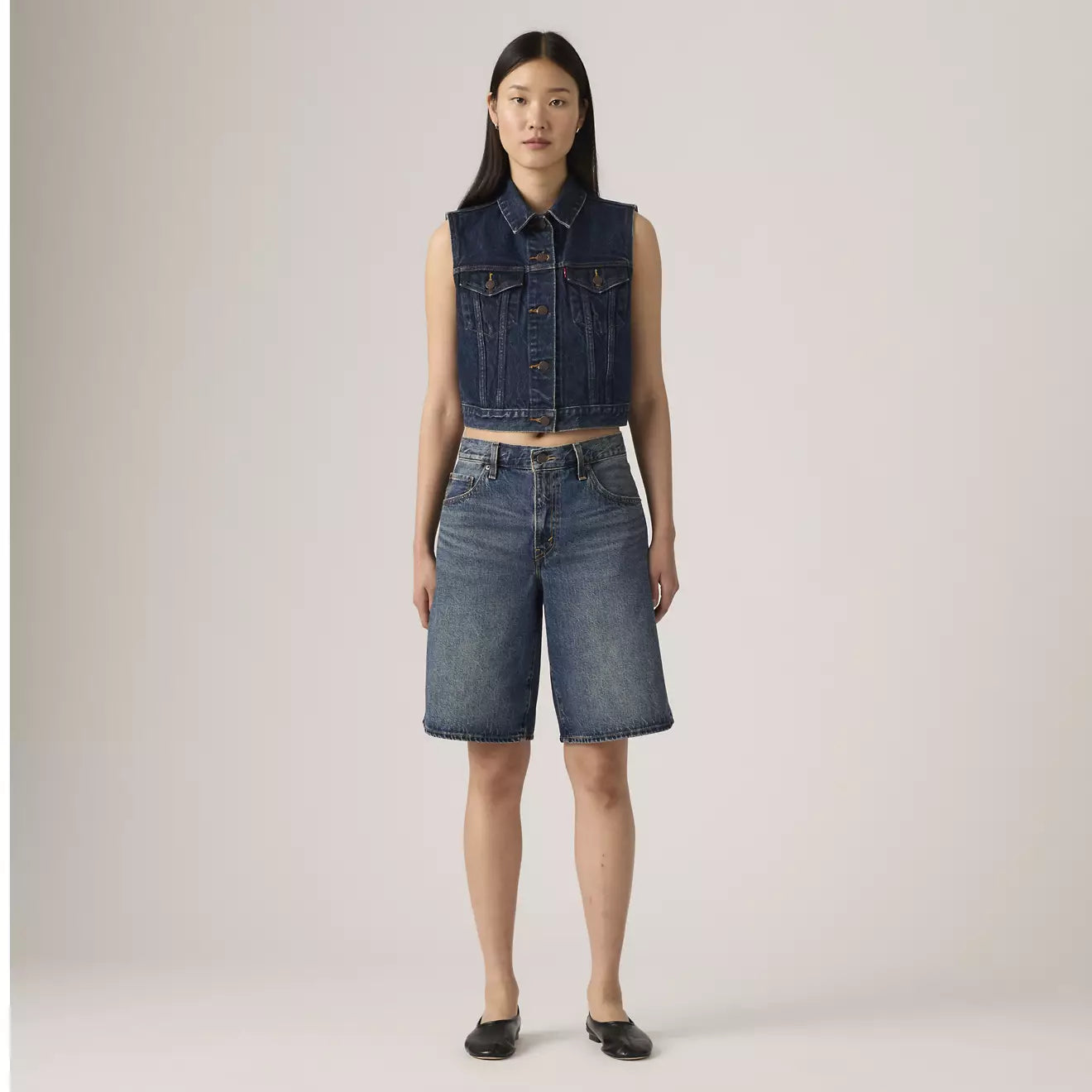 levi's® women's baggy dad jorts 000MJ000825- Dark Indigo – Levi's Hong Kong