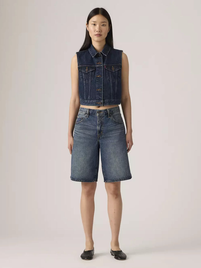levi's® women's baggy dad jorts 000MJ000825- Dark Indigo  – Levi's Hong Kong