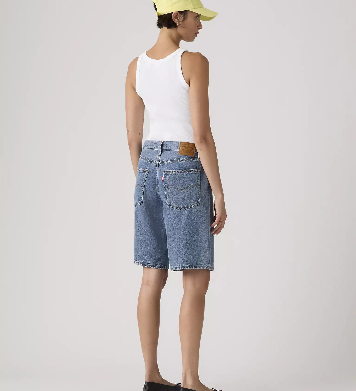 levi's® women's baggy dad 寬鬆老爹牛仔短褲 | 女裝   000MJ001624- Medium Indigo – Levi's 香港