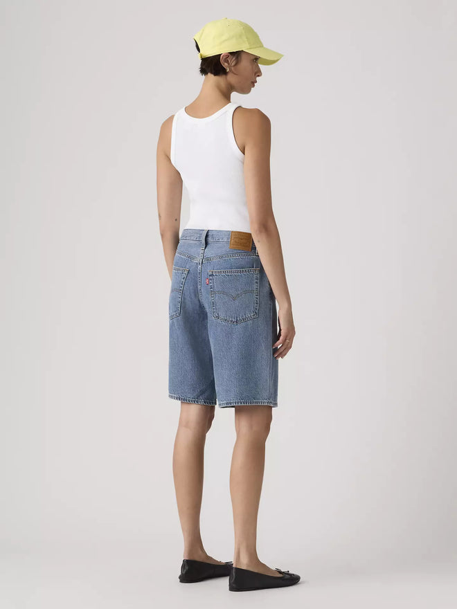 levi's® women's baggy dad 寬鬆老爹牛仔短褲 | 女裝   000MJ001624- Medium Indigo  – Levi's 香港