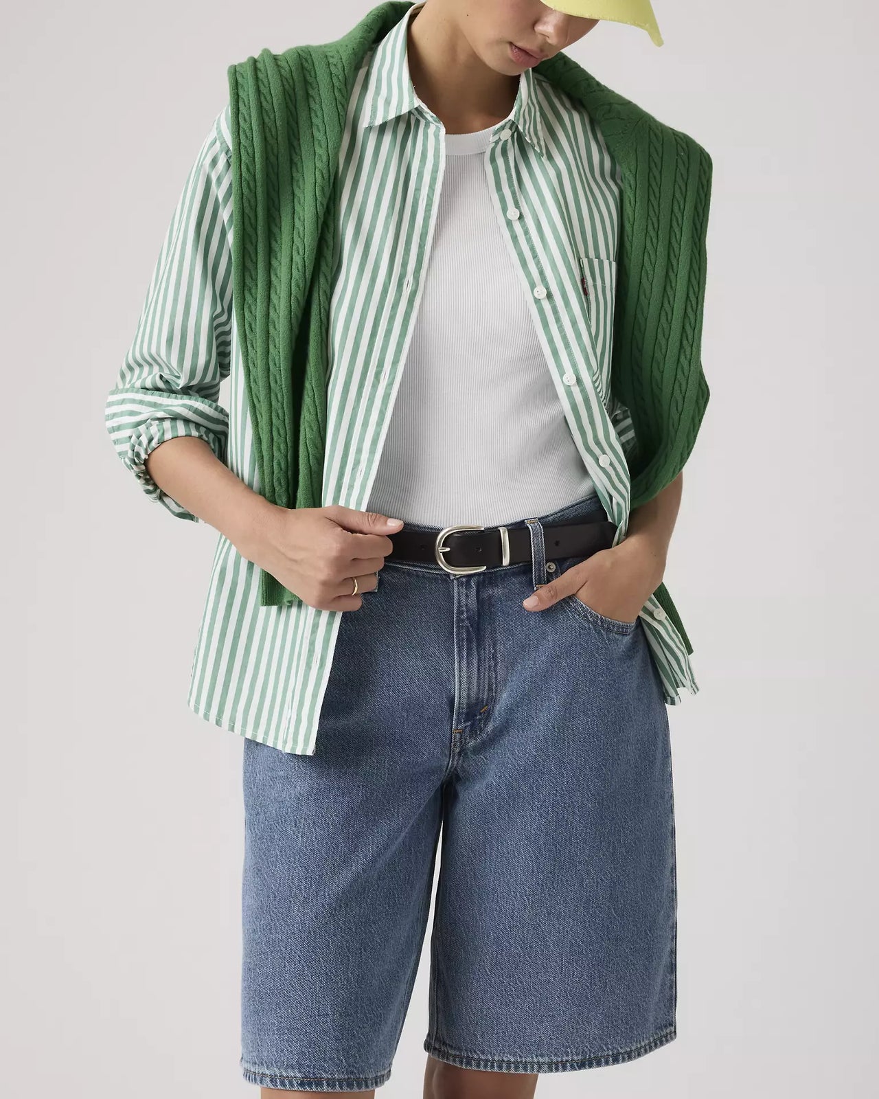 levi's® women's baggy dad 寬鬆老爹牛仔短褲 | 女裝   000MJ001624- Medium Indigo – Levi's 香港
