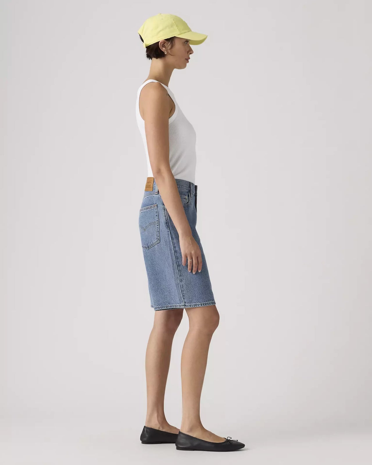 levi's® women's baggy dad 寬鬆老爹牛仔短褲 | 女裝   000MJ001624- Medium Indigo – Levi's 香港