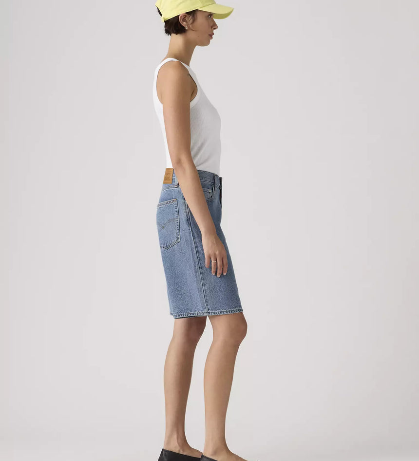 levi's® women's baggy dad 寬鬆老爹牛仔短褲 | 女裝   000MJ001624- Medium Indigo – Levi's 香港