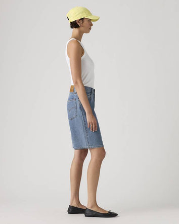 levi's® women's baggy dad 寬鬆老爹牛仔短褲 | 女裝   000MJ001624- Medium Indigo  – Levi's 香港