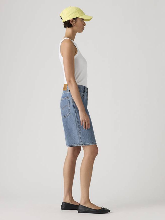 levi's® women's baggy dad 寬鬆老爹牛仔短褲 | 女裝   000MJ001624- Medium Indigo  – Levi's 香港