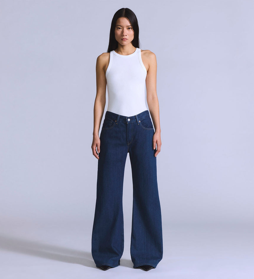 levi's® blue tab™ 女裝carve休閒牛仔褲 001LA00002430 Medium Indigo – Levi's 香港