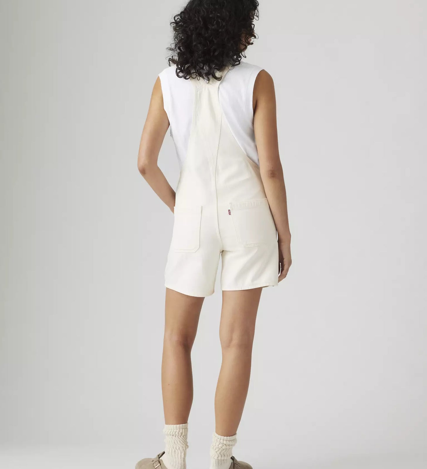 levi's® women's utility 工裝連身短褲 | 女裝   001UY0007XXS- White – Levi's 香港