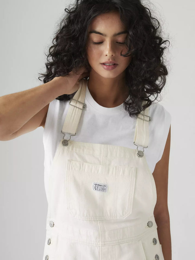 levi's® women's utility shortalls 001UY0007XXS- White  – Levi's Hong Kong