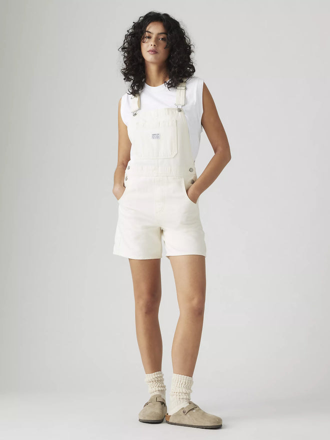 levi's® women's utility shortalls 001UY0007XXS- White  – Levi's Hong Kong