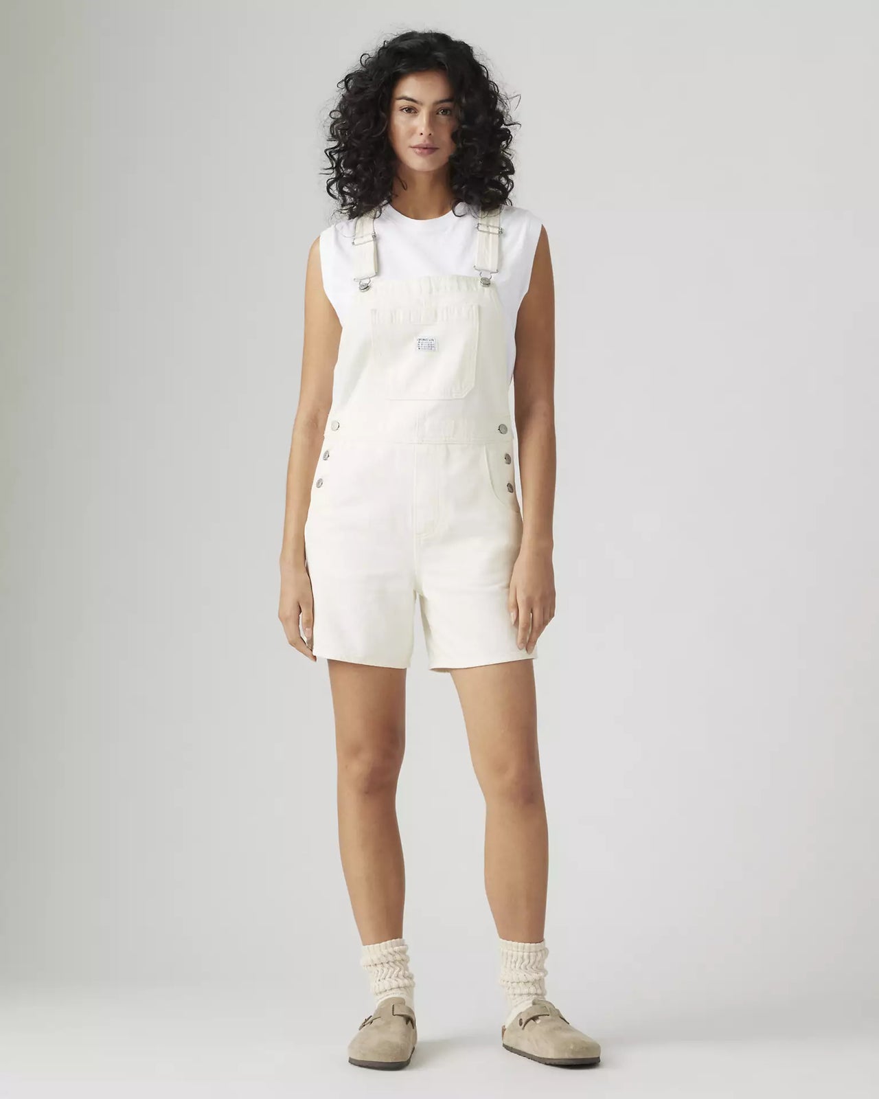 levi's® women's utility shortalls 001UY0007XXS- White – Levi's Hong Kong