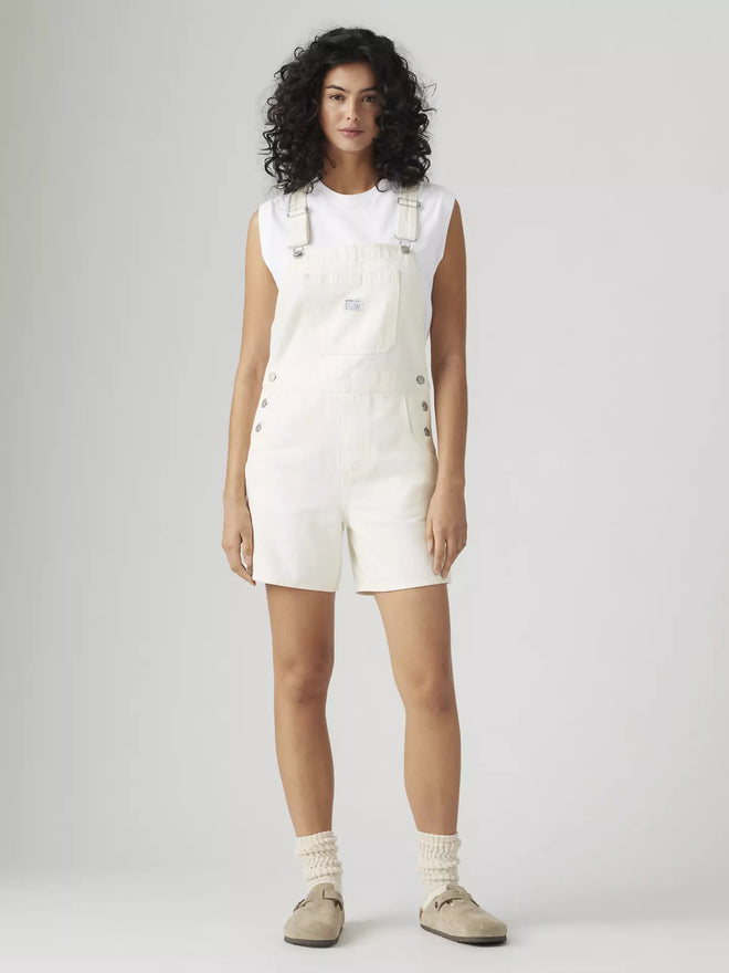 levi's® women's utility shortalls 001UY0007XXS- White  – Levi's Hong Kong