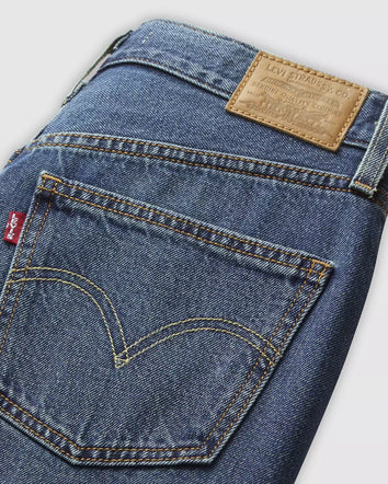 levi's® high-rise back slit 裙 | 女裝 001VH000625- Medium Indigo  – Levi's 香港