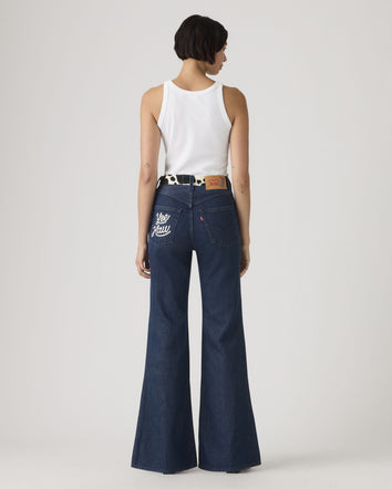 levi's® x toy story 女士肋骨喇叭牛仔褲 | 女裝 0034I00002432 Dark Indigo  – Levi's 香港