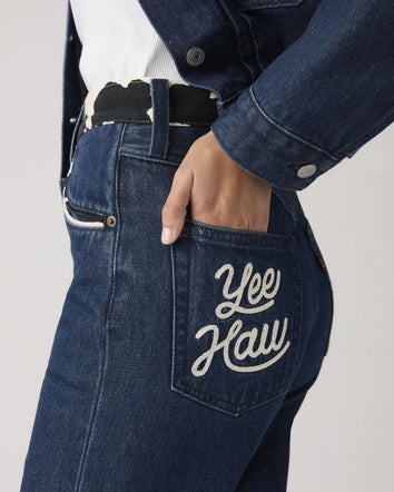 levi's® x toy story 女士肋骨喇叭牛仔褲 | 女裝 0034I00002432 Dark Indigo  – Levi's 香港