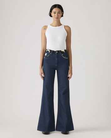 levi's® x toy story 女士肋骨喇叭牛仔褲 | 女裝 0034I00002432 Dark Indigo  – Levi's 香港