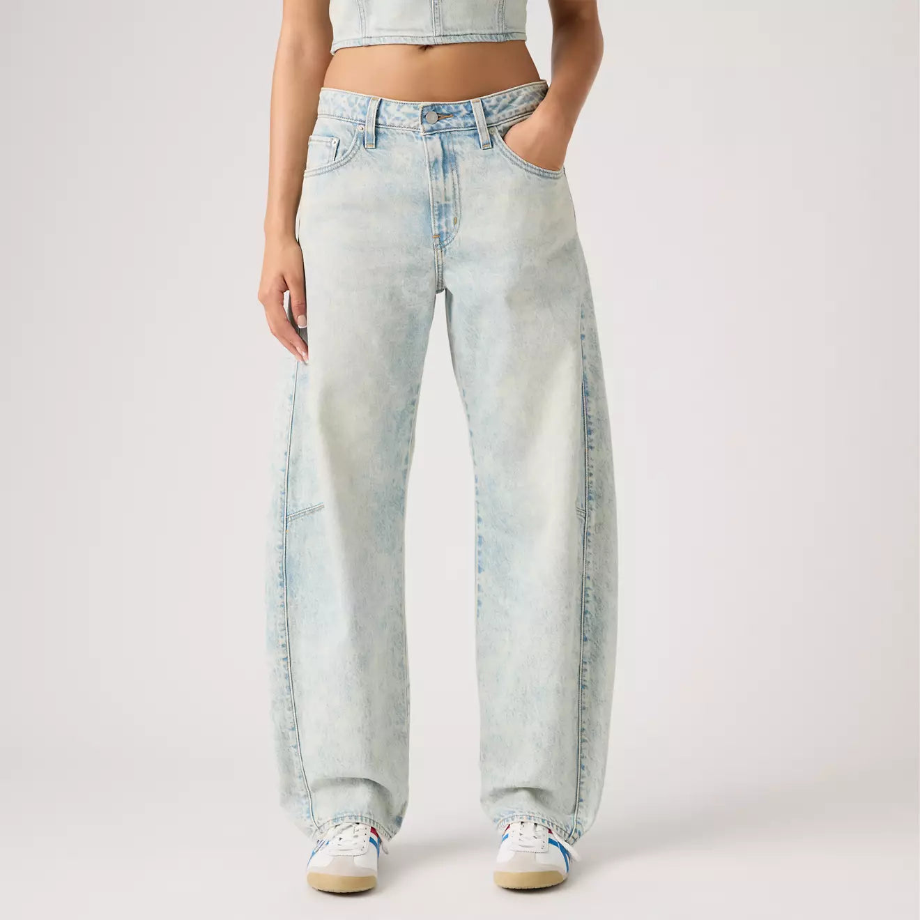levi's® women's baggy dad barrel jeans 0039A00172430 Light Indigo – Levi's Hong Kong
