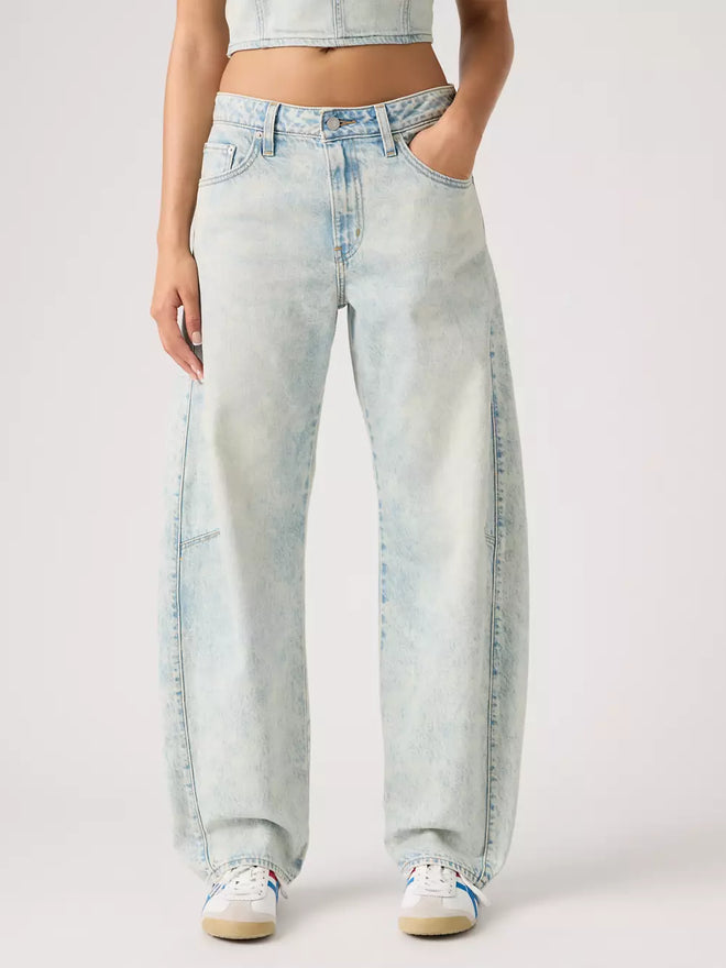 levi's® women's baggy dad barrel jeans 0039A00172430 Light Indigo  – Levi's Hong Kong