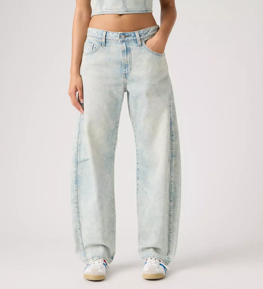 levi's® baggy dad barrel 牛仔褲 | 女裝 0039A00172430 Light Indigo – Levi's 香港