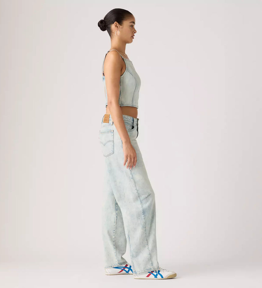 levi's® baggy dad barrel 牛仔褲 | 女裝 0039A00172430 Light Indigo – Levi's 香港