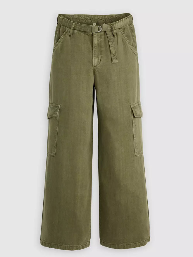 levi's® 寬鬆工裝 tencel™ 長褲 | 女裝 003IN00042328 Green  – Levi's 香港