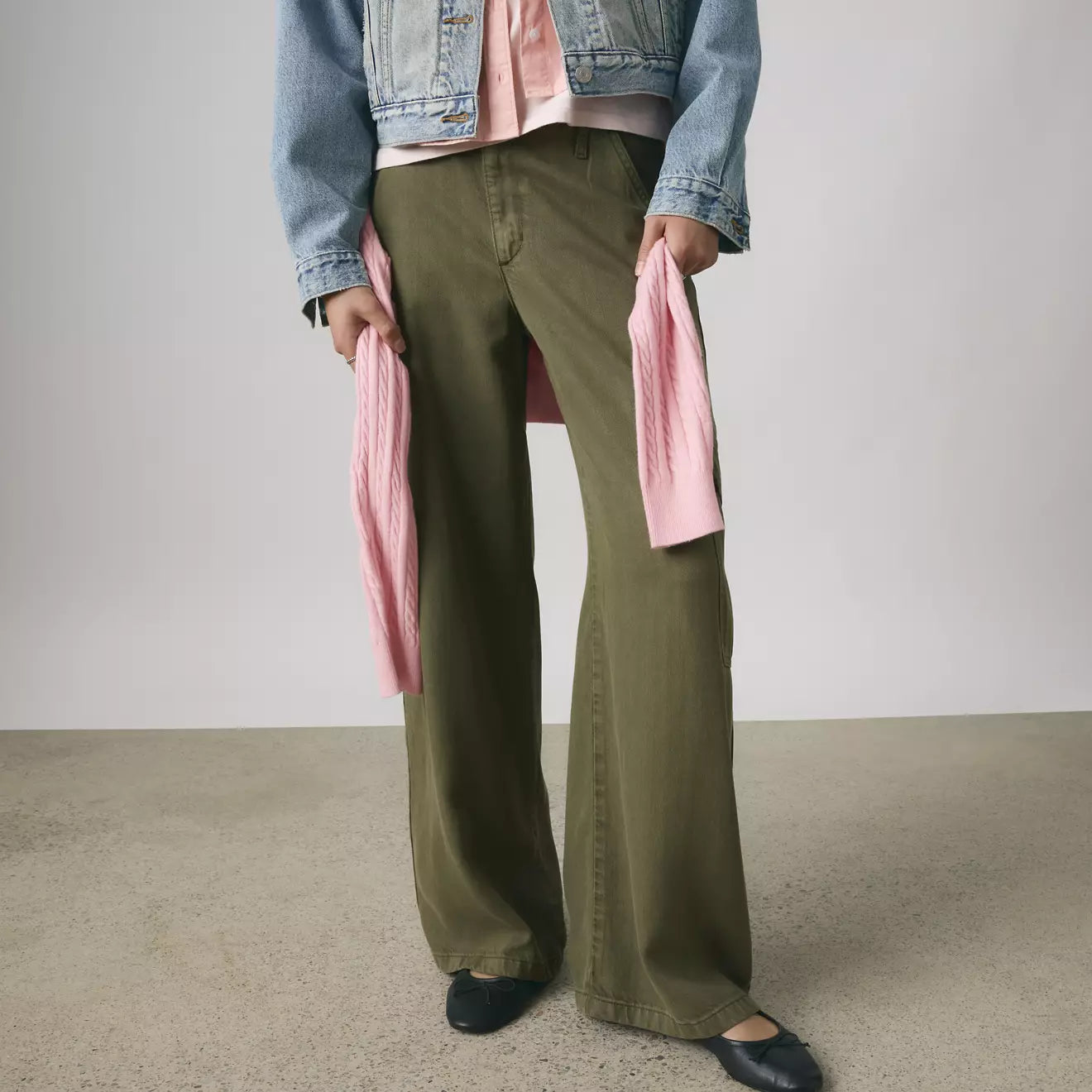 levi's® 寬鬆工裝 tencel™ 長褲 | 女裝 003IN00042328 Green – Levi's 香港